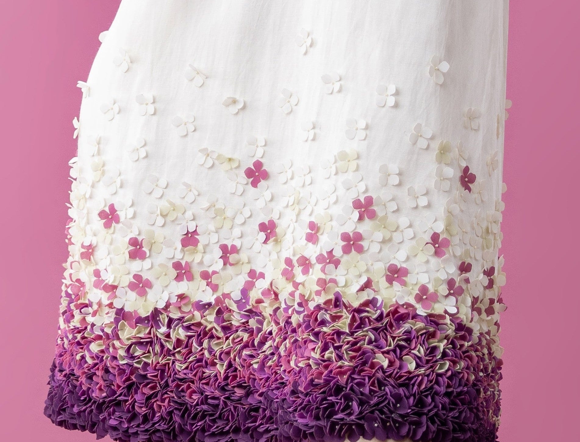 Flower applique bandeau dress